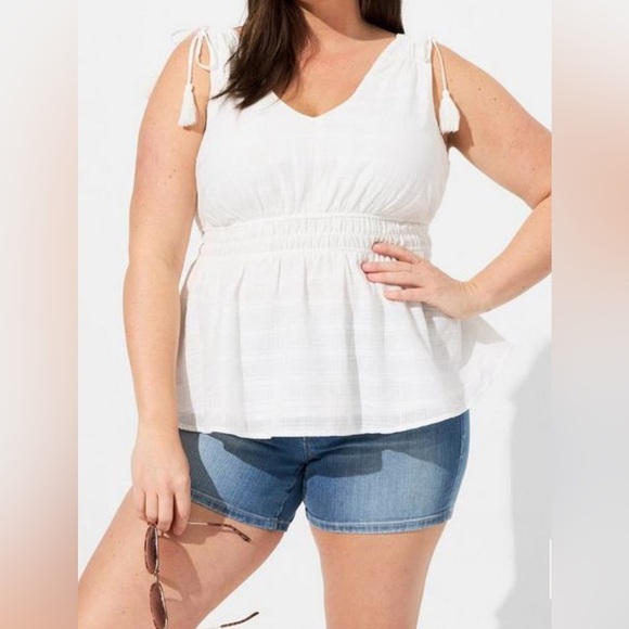 Torrid Window Pane V-Neck Sleeveless Tank size 5X/28 - Picture 5 of 8